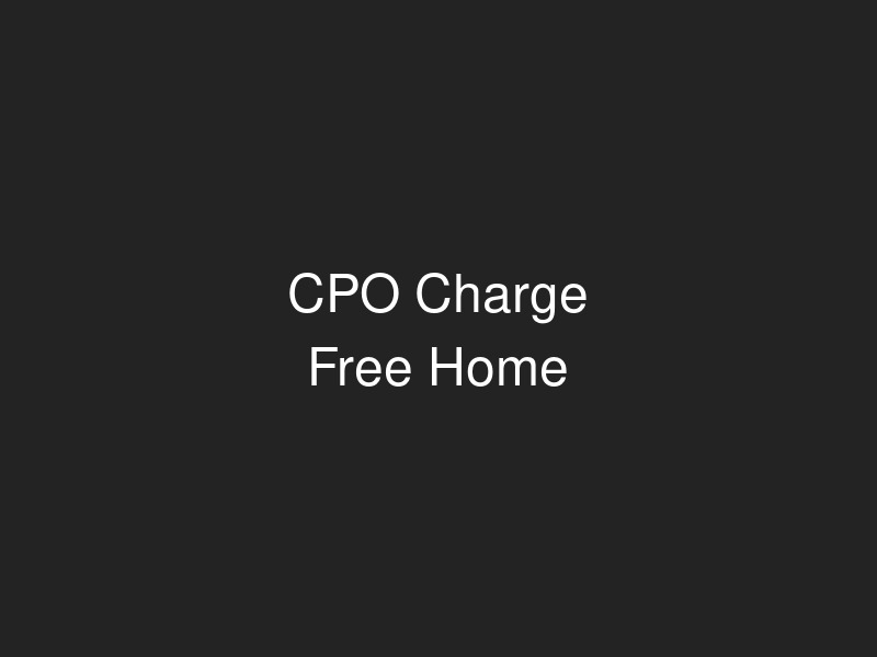 CPO Charge Free Home Website