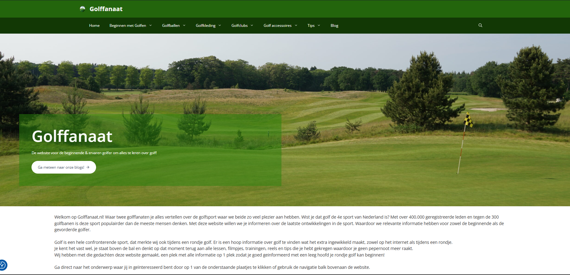 Golffanaat Website
