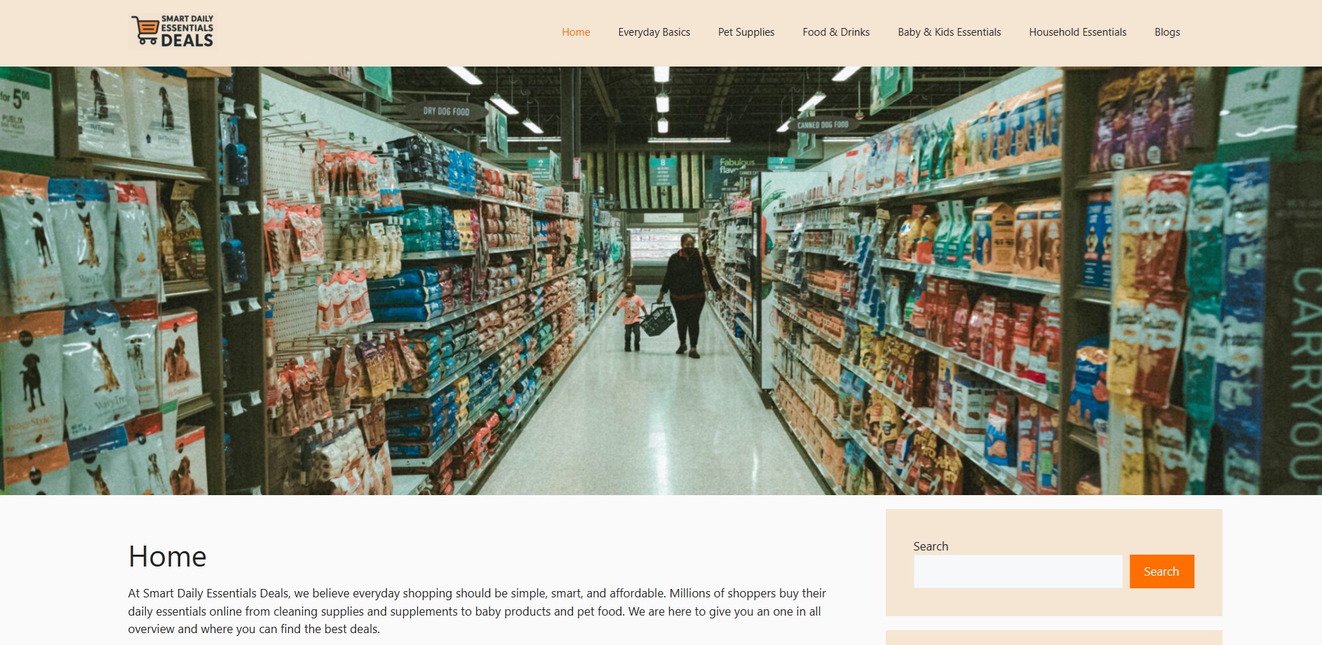 Smart Daily Essentials Deals Website